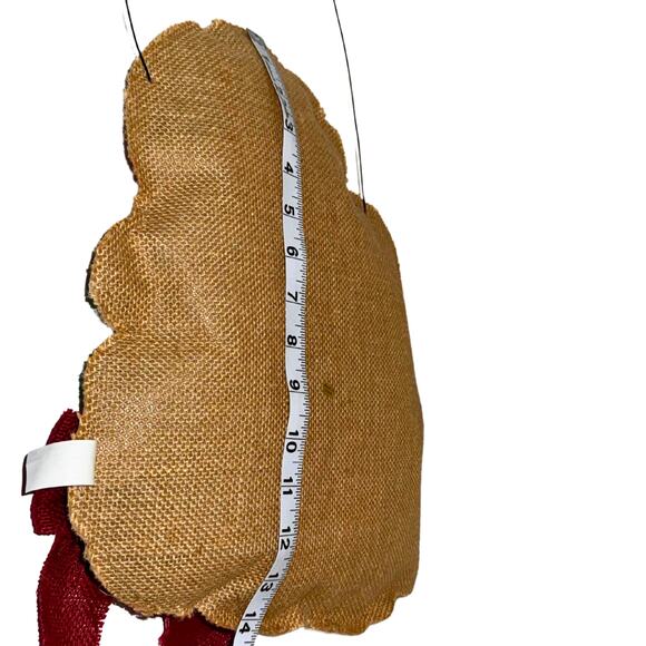 Snoopy & Woodstock Burlap Christmas Wall Hanging Door Decor Current USA - Picture 7 of 8